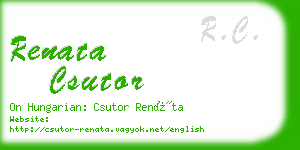 renata csutor business card